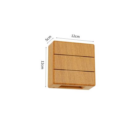 LED-Außenwandleuchte LUXLINE LED/6W/230V 3000K IP54 Eiche