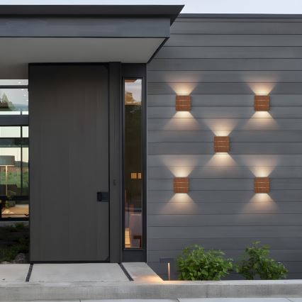 Applique murale d'extérieur LED LUXLINE 6W/230V 3000K IP54 noyer