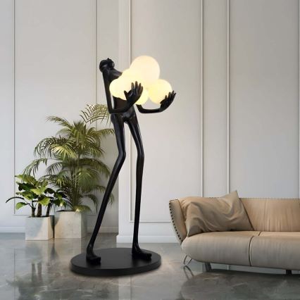 Lampada da terra SILUETTE 6xE27/25W/230V 180 cm Human Ball