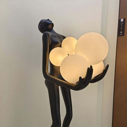 Lampadaire SILUETTE 6xE27/25W/230V 180 cm Human Ball