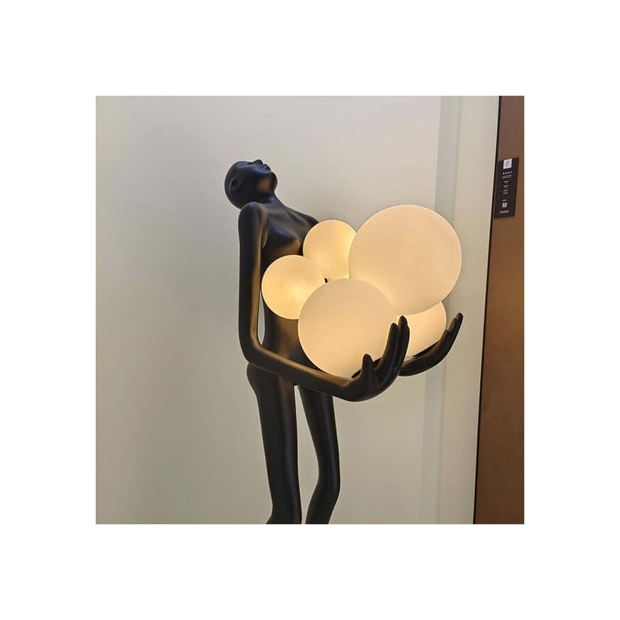 Lampadaire SILUETTE 6xE27/25W/230V 180 cm Human Ball