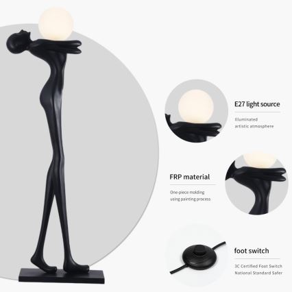 Stehleuchte SILUETTE 1xE27/25W/230V 175 cm Frauen-Silhouette