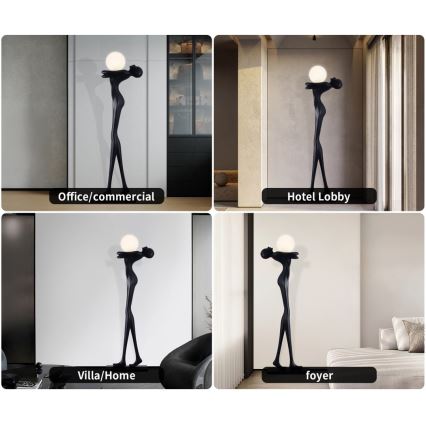 Stehleuchte SILUETTE 1xE27/25W/230V 175 cm Frauen-Silhouette