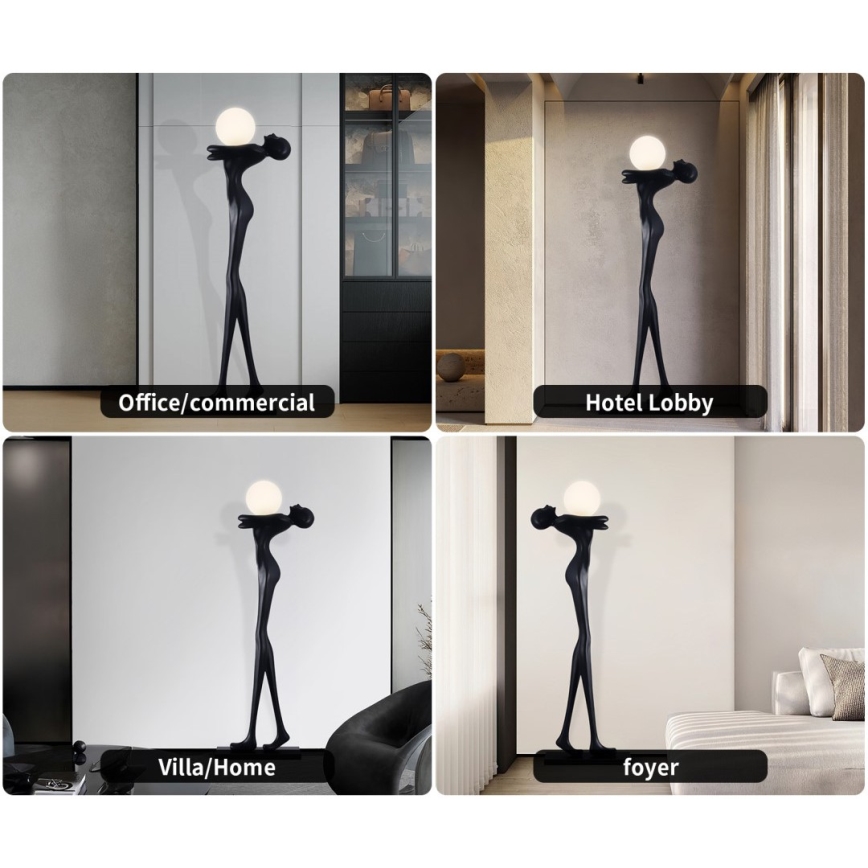 Stehleuchte SILUETTE 1xE27/25W/230V 175 cm Frauen-Silhouette