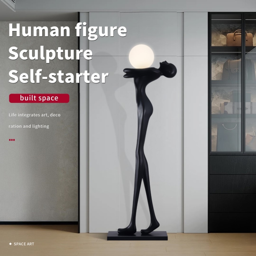 Stehleuchte SILUETTE 1xE27/25W/230V 175 cm Frauen-Silhouette