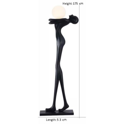 Stehleuchte SILUETTE 1xE27/25W/230V 175 cm Frauen-Silhouette