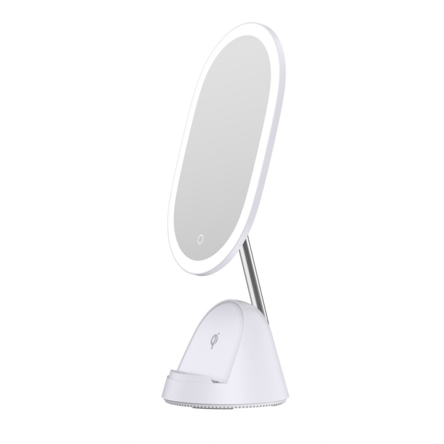 LED dimmbares Kosmetikspiegel mit kabelloser Ladefunktion LED/18W/230V