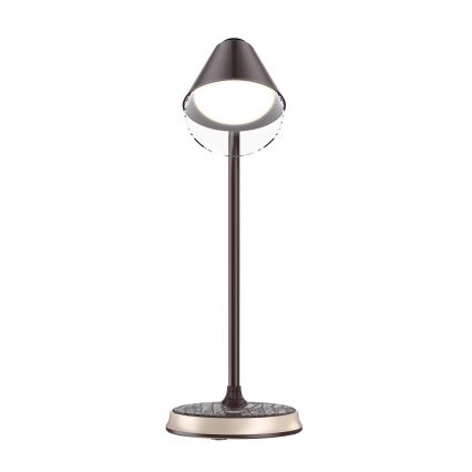 Lampada da tavolo LED dimmerabile con ricarica wireless	 FINCH LED/9W/12/230V marrone/oro
