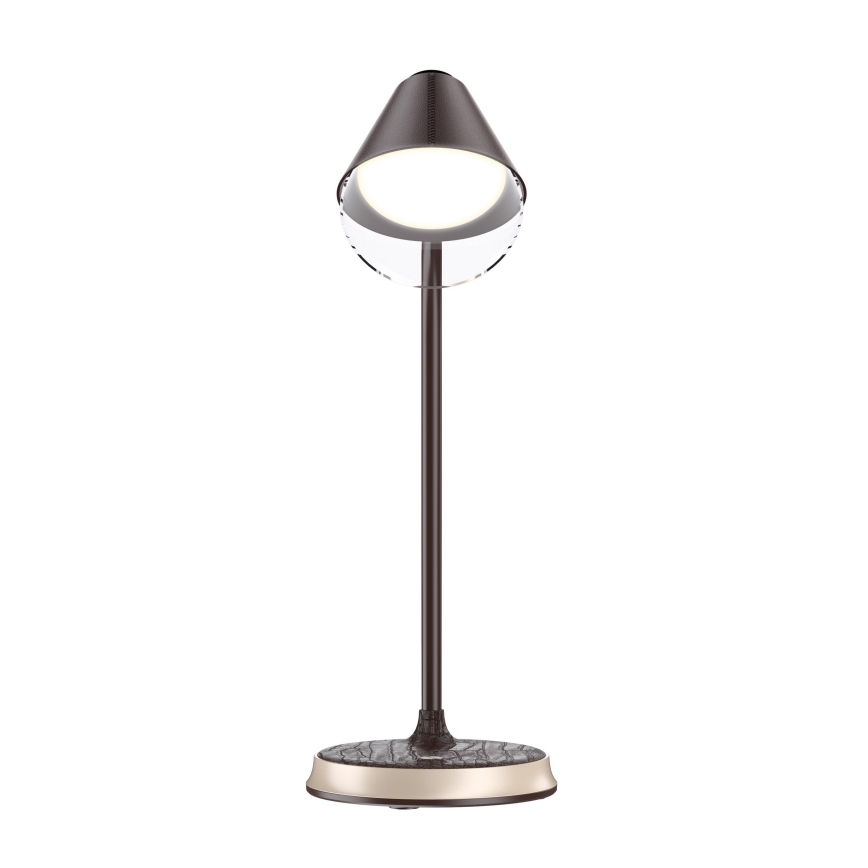Lampada da tavolo LED dimmerabile con ricarica wireless	 FINCH LED/9W/12/230V marrone/oro
