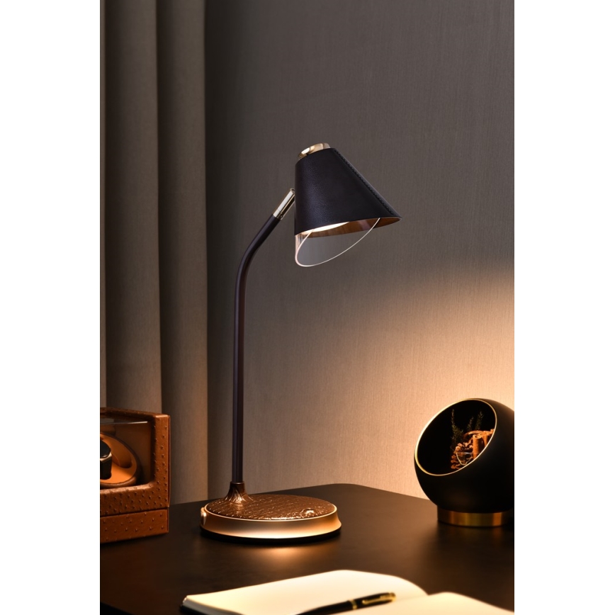 Lampada da tavolo LED dimmerabile con ricarica wireless	 FINCH LED/9W/12/230V grigio/cromo lucido