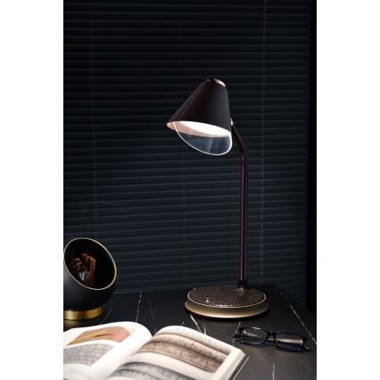 Lampada da tavolo LED dimmerabile con ricarica wireless	 FINCH LED/9W/12/230V grigio/cromo lucido