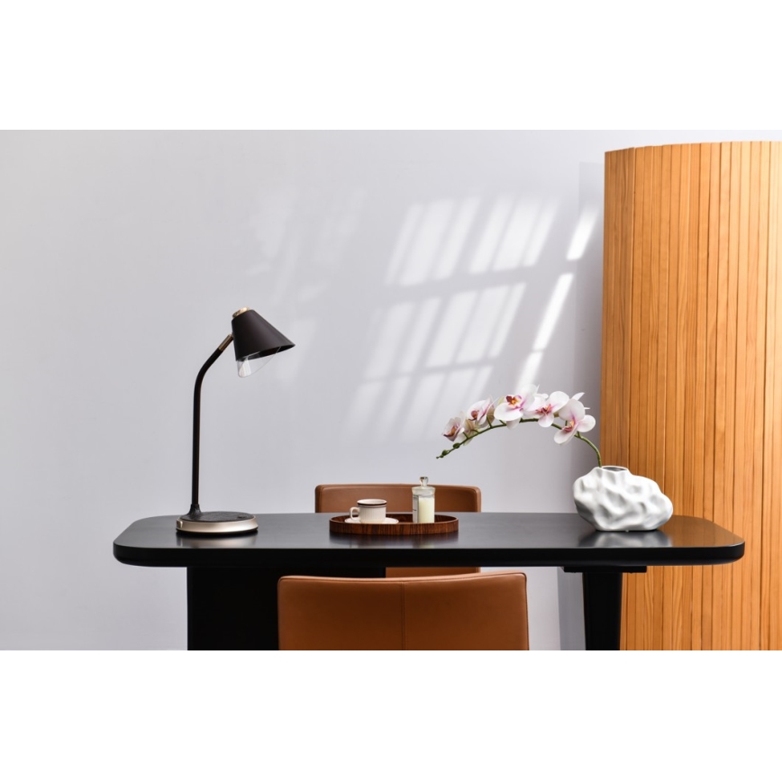 Lampada da tavolo LED dimmerabile con ricarica wireless	 FINCH LED/9W/12/230V grigio/cromo lucido
