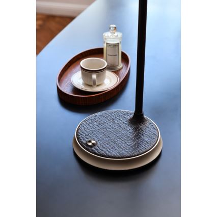 Lampada da tavolo LED dimmerabile con ricarica wireless	 FINCH LED/9W/12/230V grigio/cromo lucido