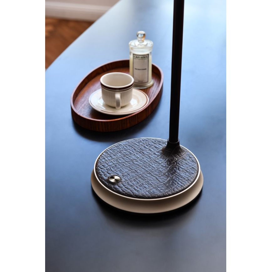 Lampada da tavolo LED dimmerabile con ricarica wireless	 FINCH LED/9W/12/230V grigio/cromo lucido
