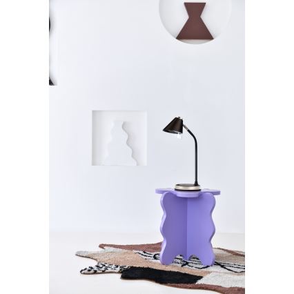 Lampada da tavolo LED dimmerabile con ricarica wireless	 FINCH LED/9W/12/230V grigio/cromo lucido