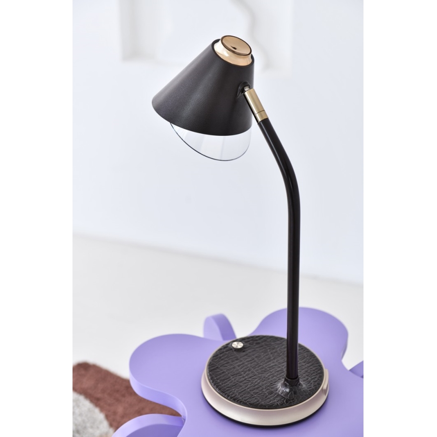 Lampada da tavolo LED dimmerabile con ricarica wireless	 FINCH LED/9W/12/230V grigio/cromo lucido