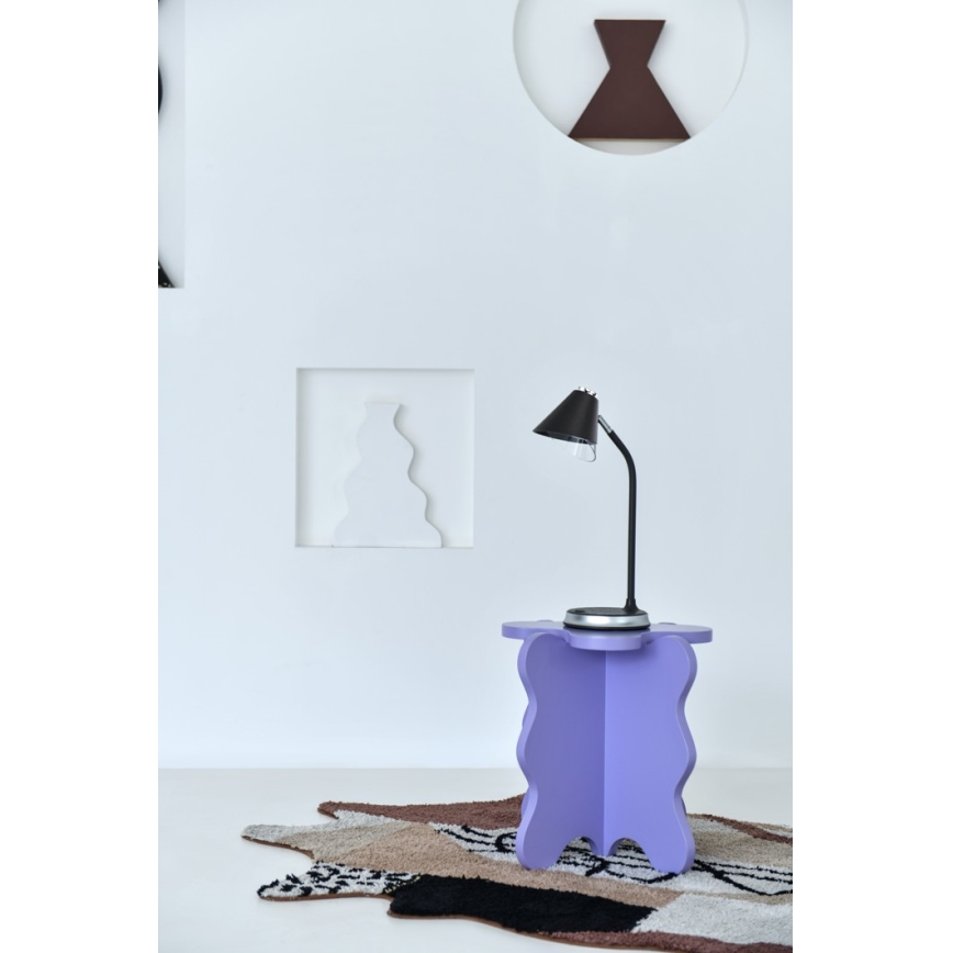 Lampada da tavolo LED dimmerabile con ricarica wireless	 FINCH LED/9W/12/230V grigio/cromo lucido