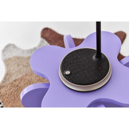 Lampe de table à intensité variable avec charge sans fil FINCH LED/9W/12/230V gris/chrome brillant