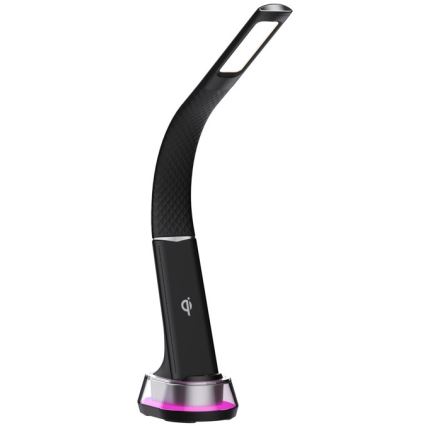 LED RGB Lampada da tavolo dimmerabile con ricarica wireless CORELLA LED/7W/12/230V nero