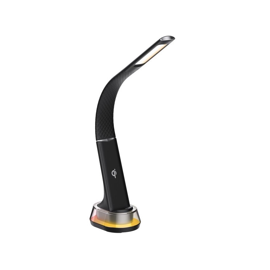 LED RGB Lampada da tavolo dimmerabile con ricarica wireless CORELLA LED/7W/12/230V nero