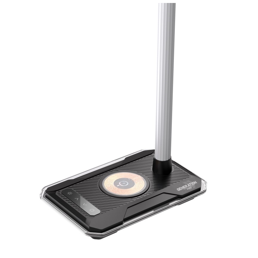 LED RGBW Lampada da tavolo dimmerabile con Qi di ricarica 30W/230V 3000K/4000K/5000K nero