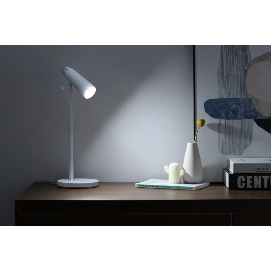 Lampada da tavolo LED dimmerabile con senza fili Qi di ricarica TIT LED/12W/230V bianco