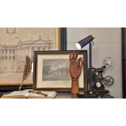 Lampada da tavolo LED dimmerabile con senza fili Qi di ricarica TIT LED/12W/230V nero