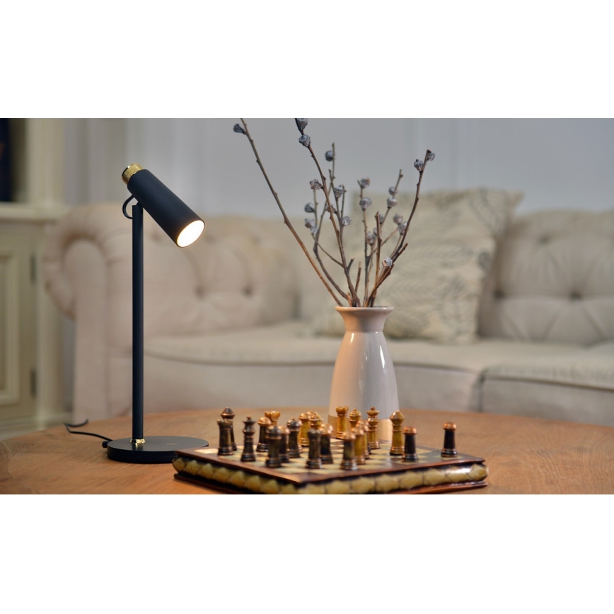 Lampada da tavolo LED dimmerabile con senza fili Qi di ricarica TIT LED/12W/230V nero