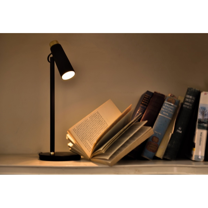 Lampada da tavolo LED dimmerabile con senza fili Qi di ricarica TIT LED/12W/230V nero