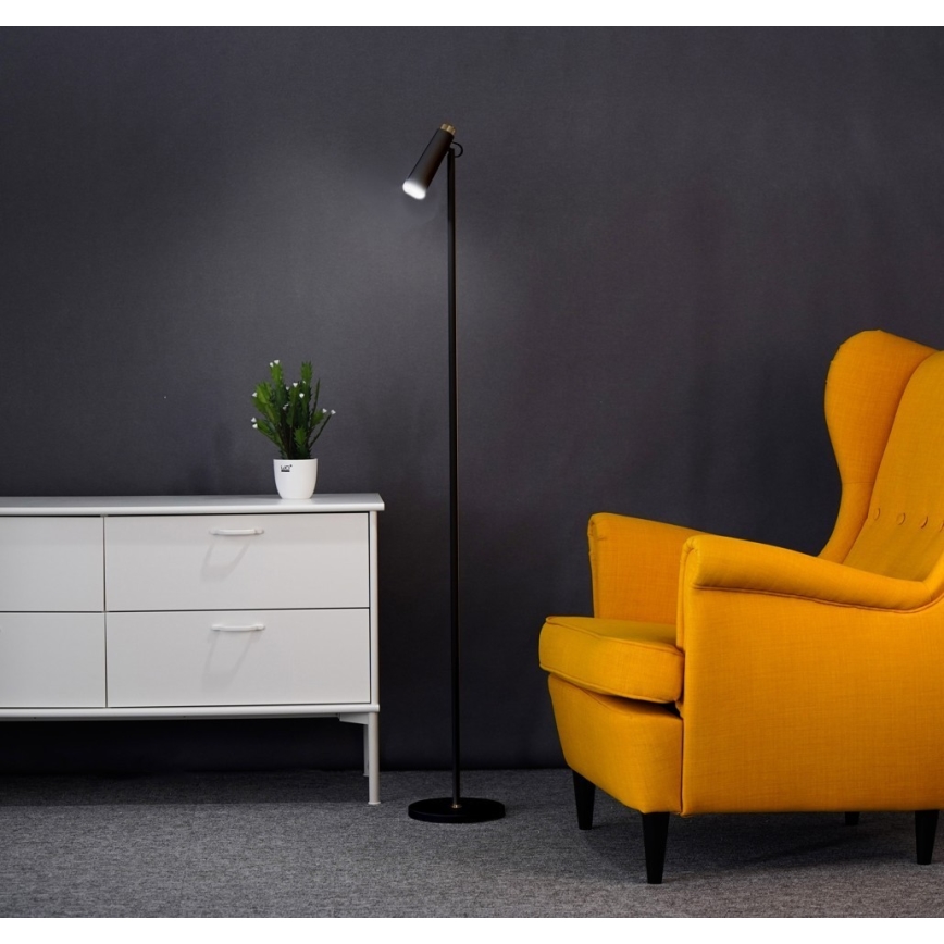 Lampadaire à intensité variable TIT LED/6W/230V noir