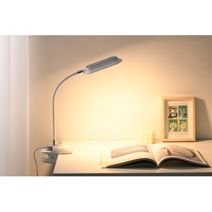 LED+CCT Lampada da tavolo dimmerabile con clip CLIP LED/7,5W/230V 3000/4200/5000K bianca