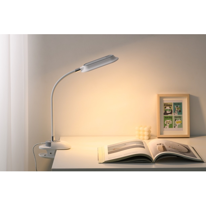 LED+CCT Lampe de table dimmable à pince CLIP LED/7,5W/230V 3000/4200/5000K blanche
