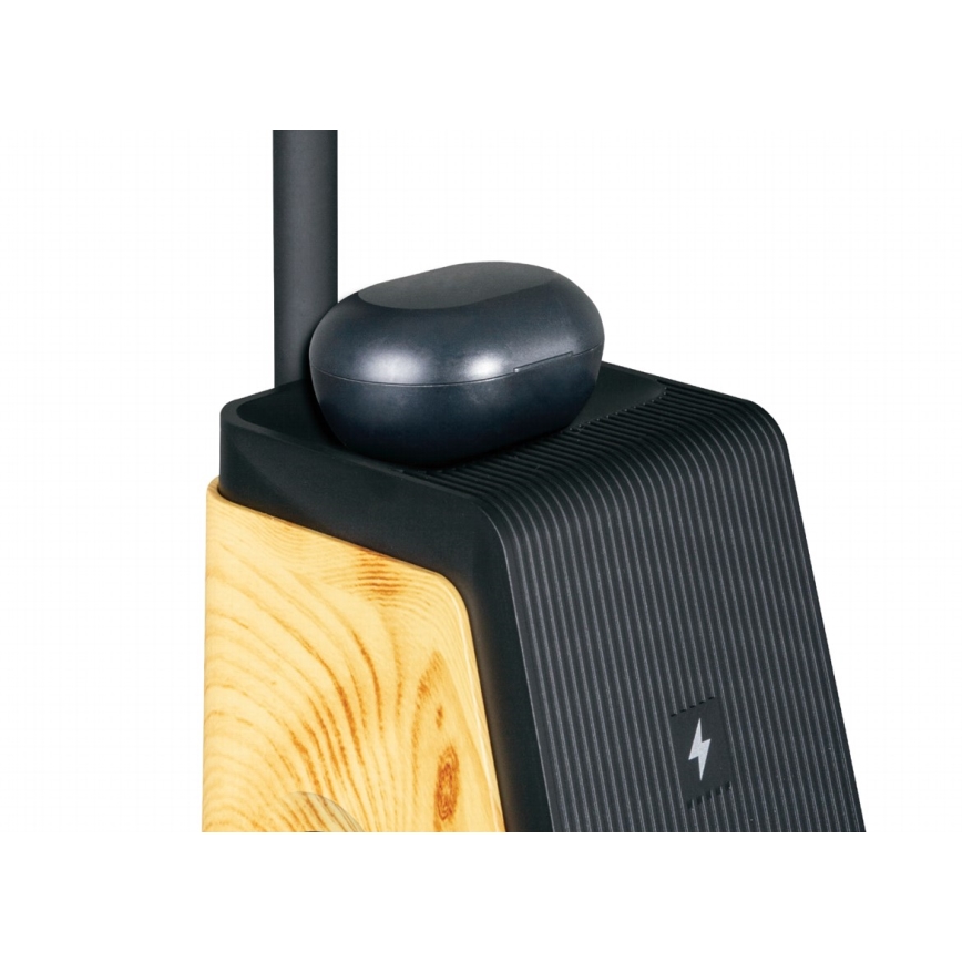 LED+CCT dimmbare Tischleuchte mit kabelloser Qi-Ladefunktion IDEAL LED/8W/230V 2700/4000/5000K beige