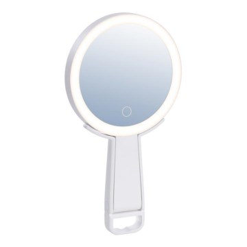 Immax 09103L - LED+CCT Miroir de maquillage dimmable SWEET LED/3W/5V blanc