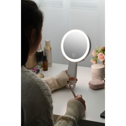 Immax 09103L - LED+CCT Specchio cosmetico dimmerabile SWEET LED/3W/5V bianco