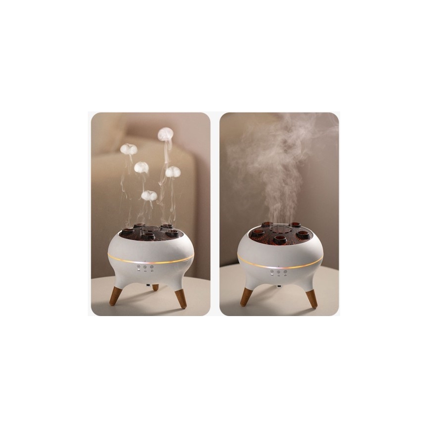 Immax 09104L - Diffusore di aromi e umidificatore d'aria JELLYFISH LED/11W/5V