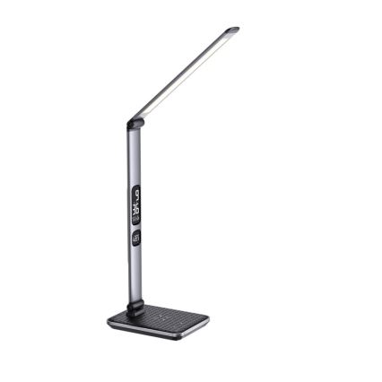 Lampada da tavolo dimmerabile a LED, 8,5 W/230 V, con ricarica wireless, argento
