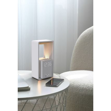 LED-Tischlampe mit Wecker und Ladefunktion CALM LED/3,5W/5V