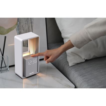 LED-Tischlampe mit Wecker und Ladefunktion CALM LED/3,5W/5V