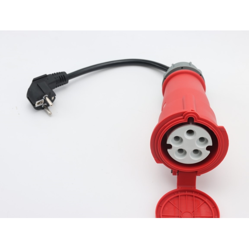 Immax - Station de recharge portable EV pour véhicules électriques, Type 2 (AC) 16 A / 380 V, 11 kW, avec prise 230 V et câble de 5 m, compatible Wi‑Fi Tuya