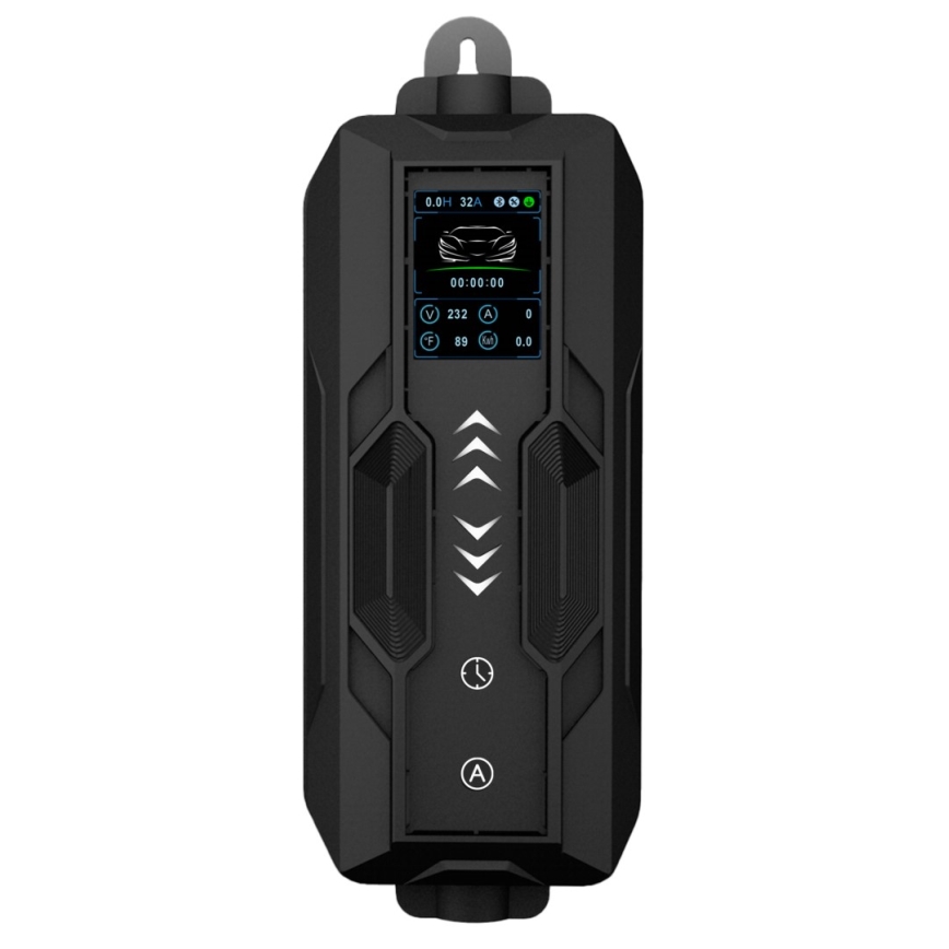 Immax - Tragbare EV-Ladestation für Elektrofahrzeuge AC Typ 2 16A/380V 11kW + Stecker 230V 5m Wi-Fi Tuya