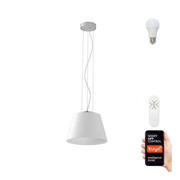 Immax NEO 07053L - LED RGBW dimmbare Hängeleuchte an Seil CONO 1xE27/8,5W/230V 32 cm Tuya + Fernbedienung