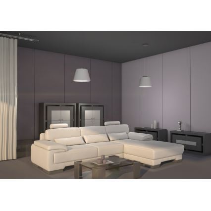 Immax NEO 07053L - LED RGBW dimmbare Hängeleuchte an Seil CONO 1xE27/8,5W/230V 32 cm Tuya + Fernbedienung