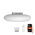 Immax NEO 07061L-Plafoniera LED RGBW dimmerabile FUENTE 3xE27/8,5W/100-240V Tuya