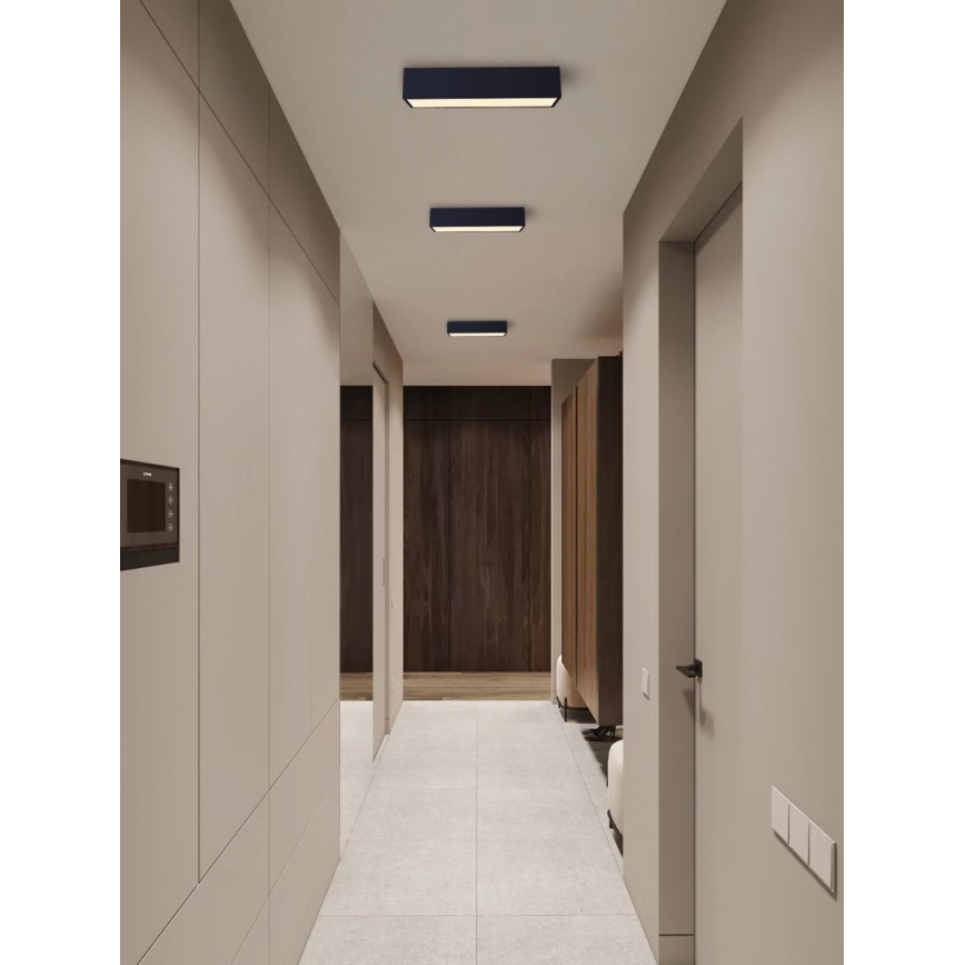 Immax NEO 07074-60 - Plafonnier à intensité variable LED CANTO LED/34W/230V noir Tuya + télécommande