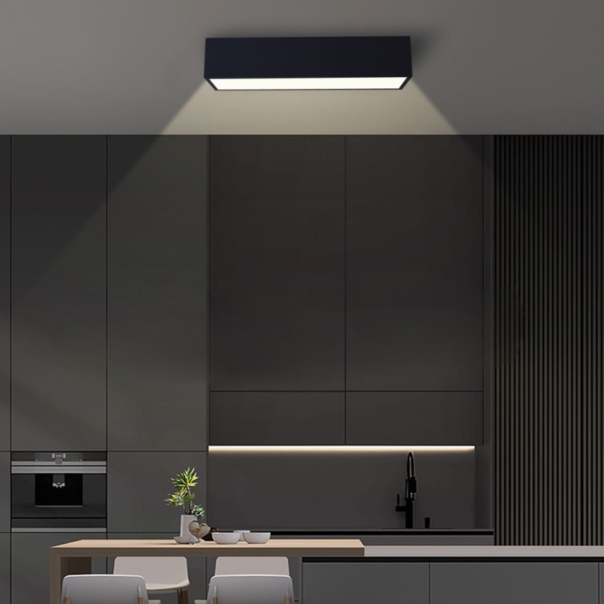 Immax NEO 07074-60 - Plafonnier à intensité variable LED CANTO LED/34W/230V noir Tuya + télécommande