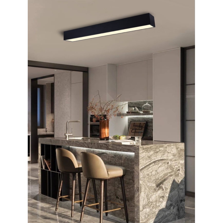 Immax NEO 07074-90 - Plafoniera LED dimmerabile CANTO LED/50W/230V nero Tuya + telecomando