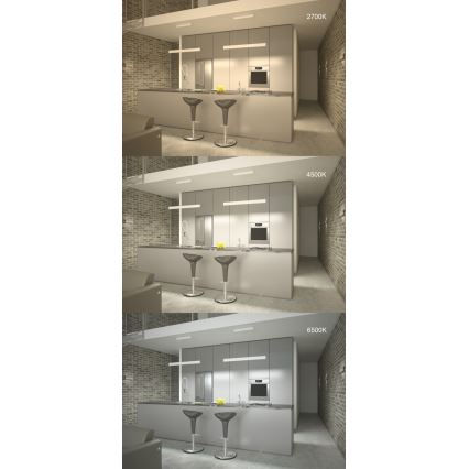 Immax NEO 07075L-LED Lampadario dimmerabile su corda LISTON LED bianco/18W/230V + TC Tuya