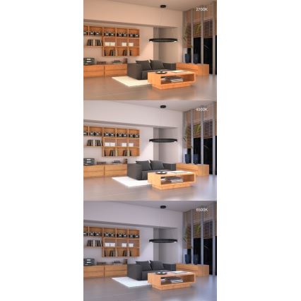 Immax NEO 07095L - Plafonnier LED à intensité variable PASTEL LED/52W/230V 60 cm Tuya + télécommande