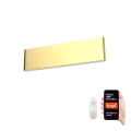 Immax Neo 07129L - LED dimmbare Wandleuchte LISTON LED/8W/230V gold Tuya + Fernbedienung
